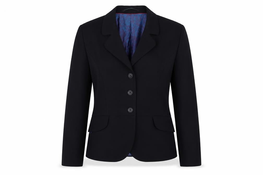 Wardrobe Womens Black Polyester Jacket Blazer Size 12
