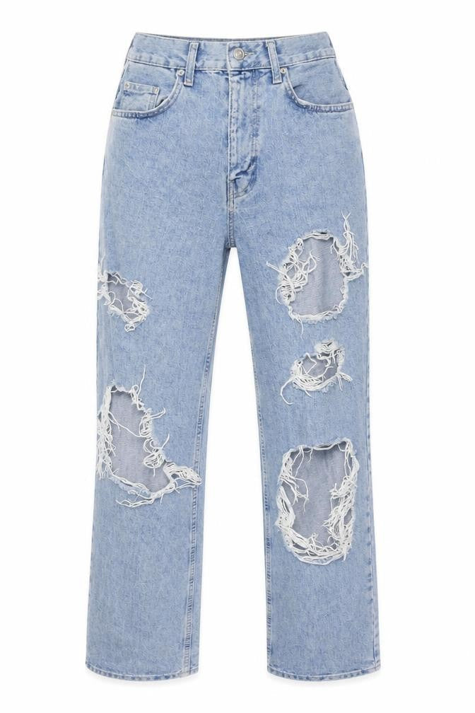 BDG Womens Blue Cotton Straight Jeans Size 28 in Regular Zip