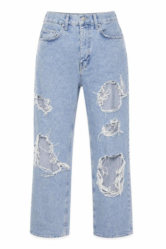 BDG Womens Blue Cotton Straight Jeans Size 28 in Regular Zip