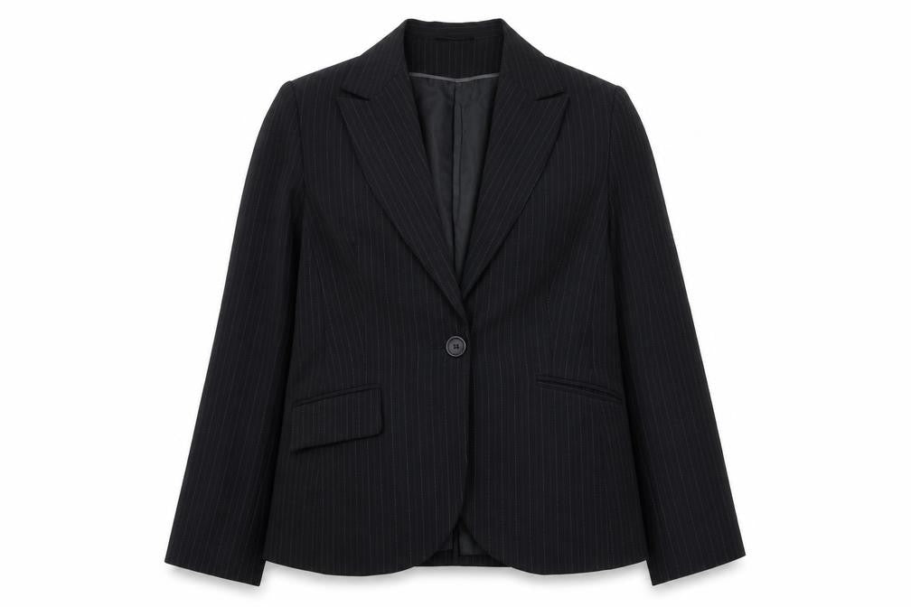 Atmosphere Womens Blue Striped Jacket Blazer Size 16 Button