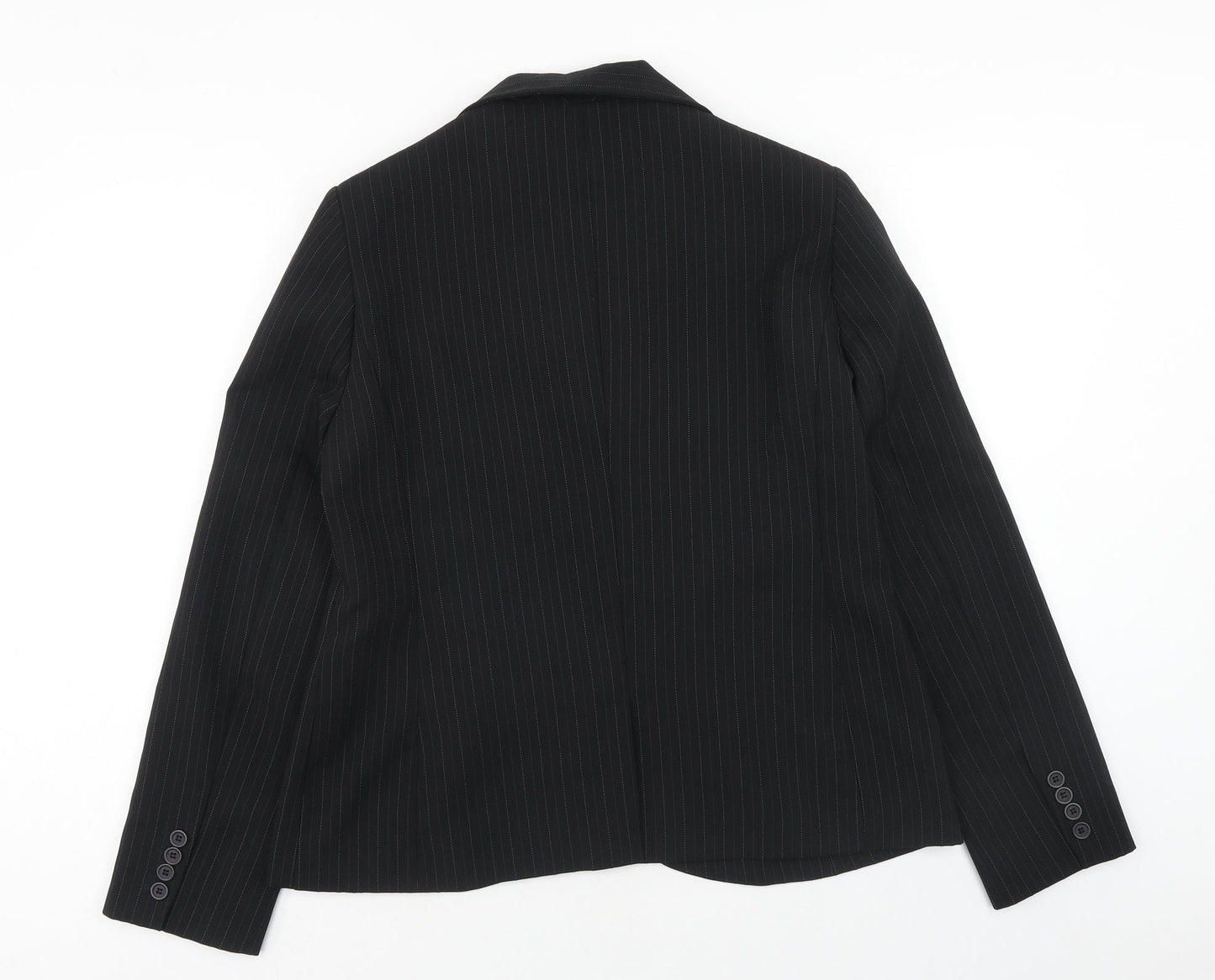 Atmosphere Womens Blue Striped Jacket Blazer Size 16 Button
