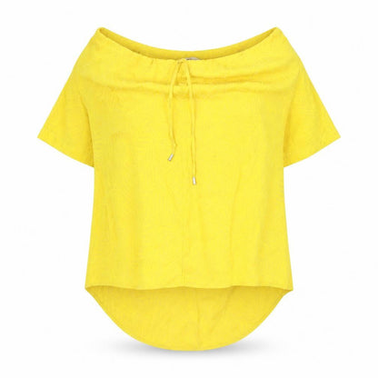 Next Womens Yellow Polyester Basic Blouse Size 18 Boat Neck