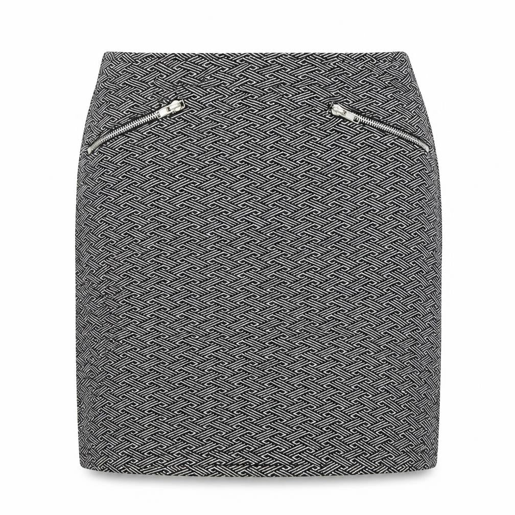 Atmosphere Womens Black Geometric Polyester Straight & Pencil Skirt Size 8