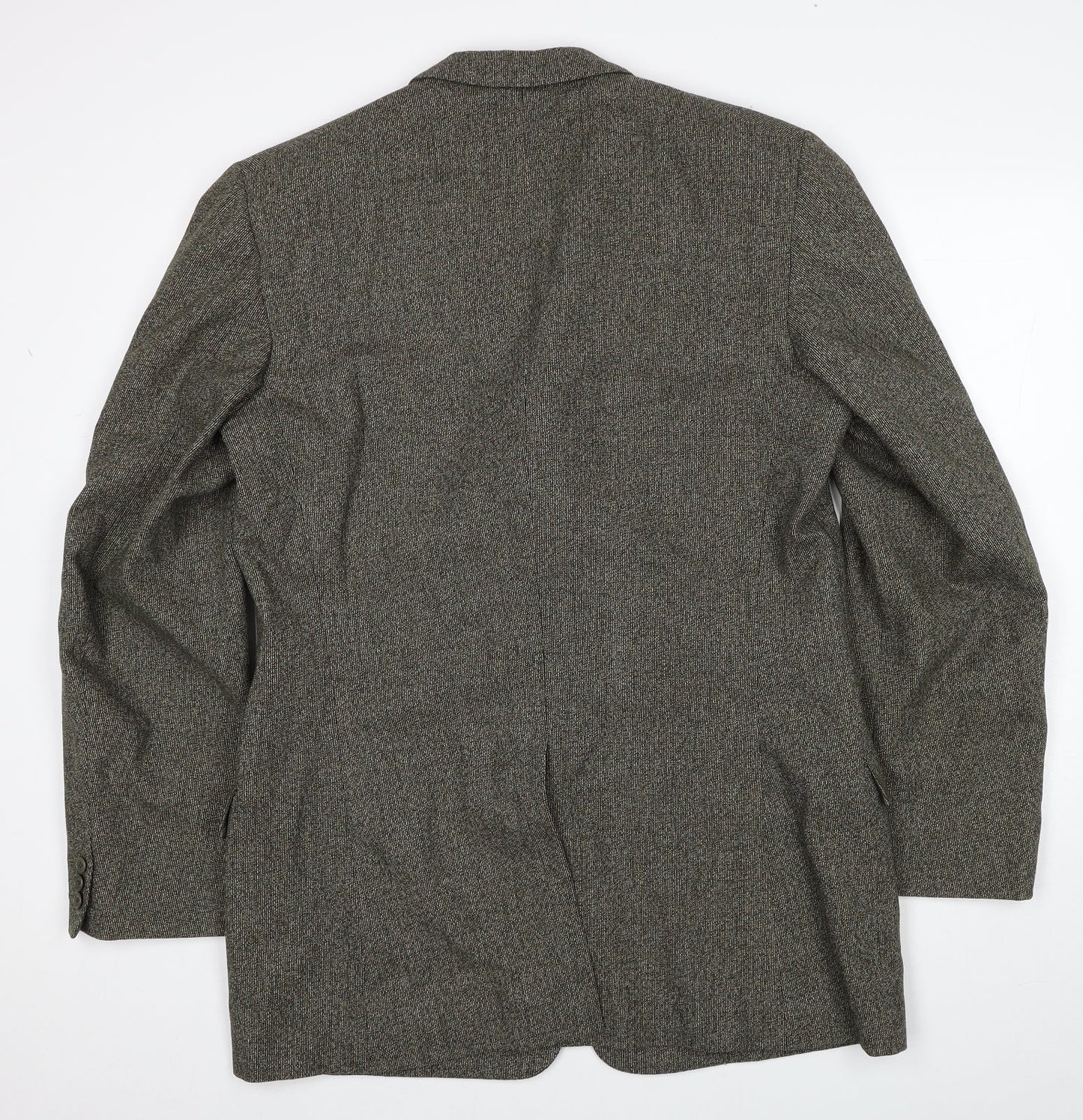 Parkington & Bowers Mens Grey Wool Jacket Suit Jacket Size 40 Regular