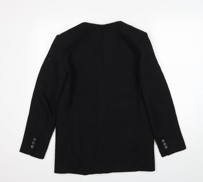 Mango Womens Black Jacket Blazer Size XS Button