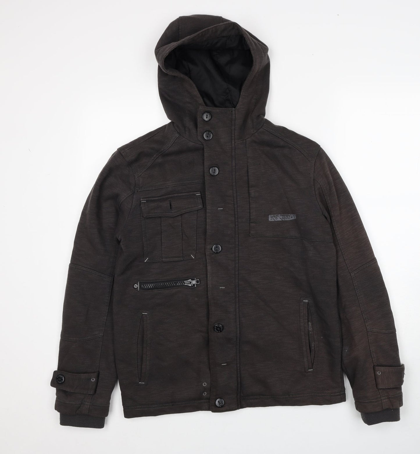 NEXT Mens Brown Anorak Coat Size S Zip