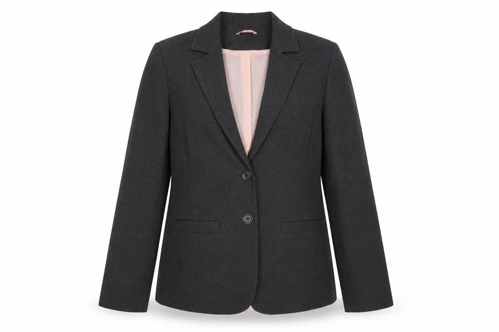 New Look Womens Grey Jacket Blazer Size 12 Button