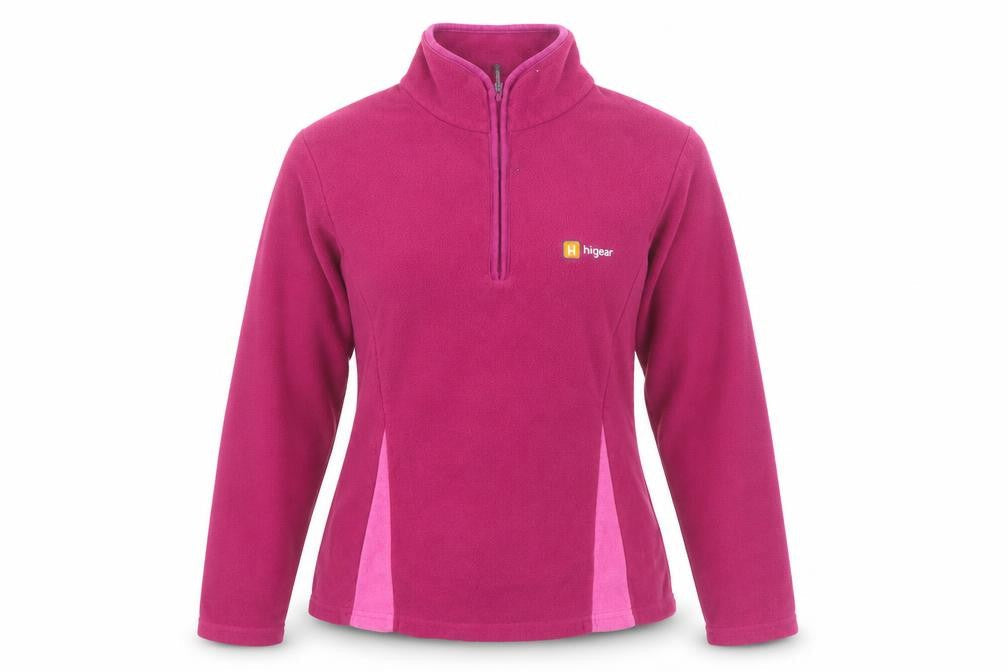 Hi Gear Womens Pink Colourblock Polyester Pullover Sweatshirt Size 8 Pullover