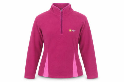 Hi Gear Womens Pink Colourblock Polyester Pullover Sweatshirt Size 8 Pullover
