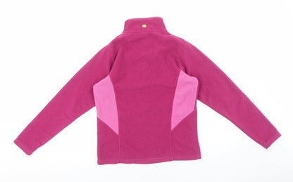 Hi Gear Womens Pink Colourblock Polyester Pullover Sweatshirt Size 8 Pullover