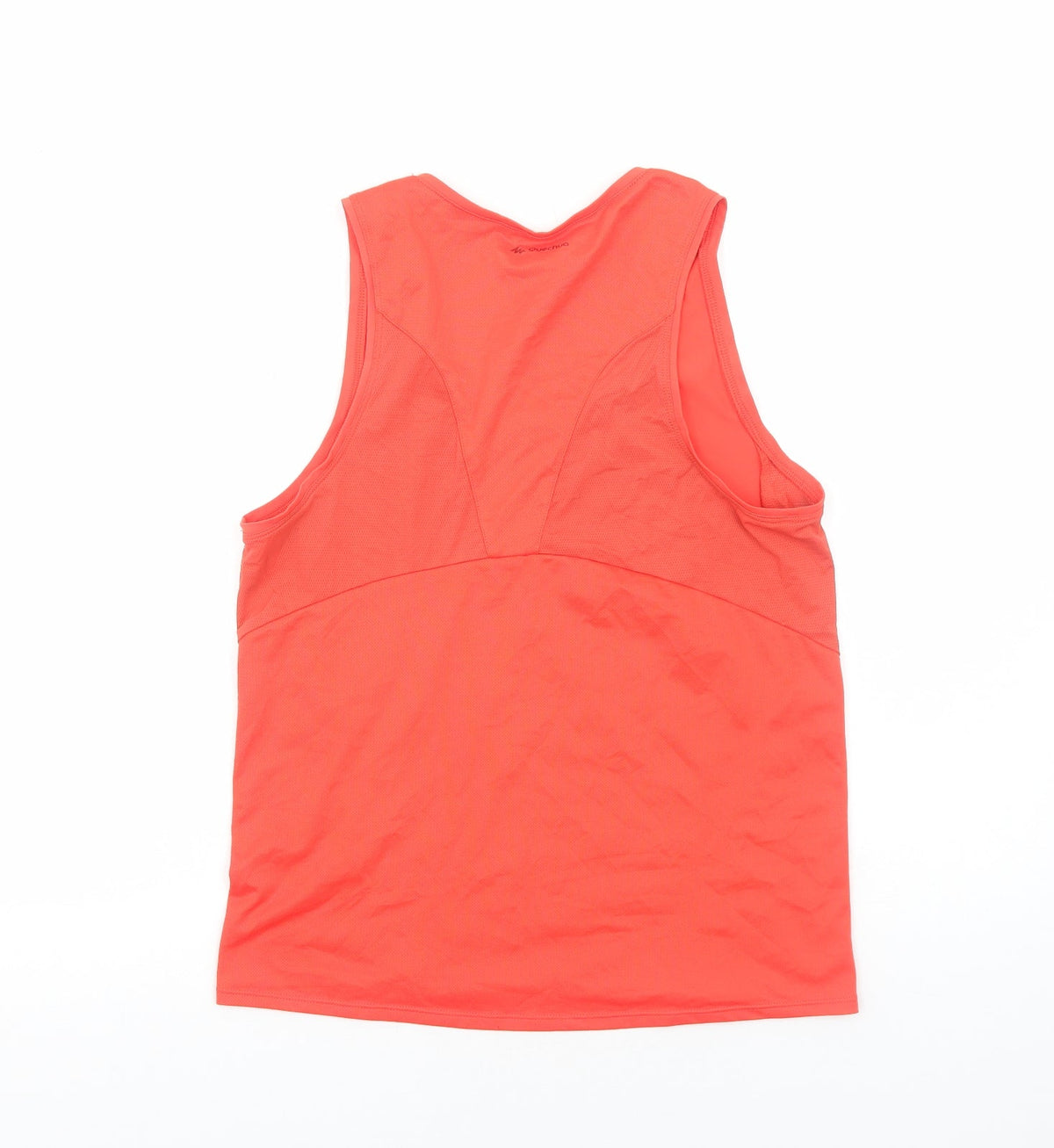 Quechua Womens Red Polyester Basic Tank Size S Scoop Neck Pullover