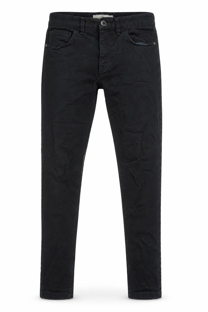 NEXT Mens Black Cotton Skinny Jeans Size S Regular Zip