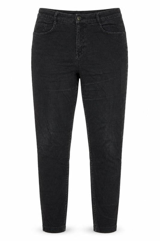 Marks & Spencer Womens Black Cotton Skinny Jeans Size 12 Slim Button