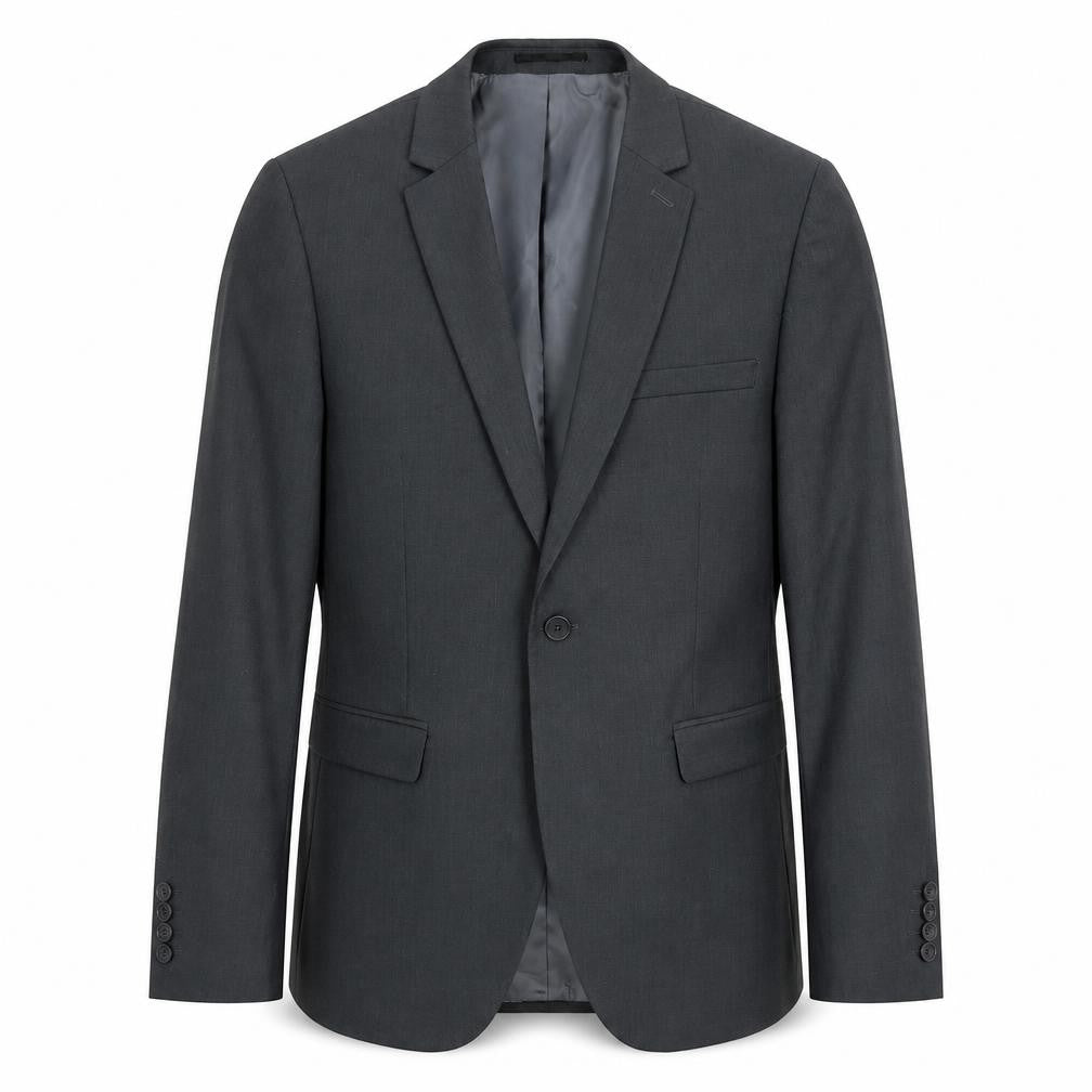 Topman Mens Grey Polyester Jacket Suit Jacket Size L Regular