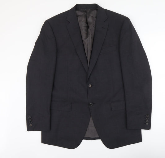 Marks and Spencer Mens Grey Wool Jacket Suit Jacket Size M Regular