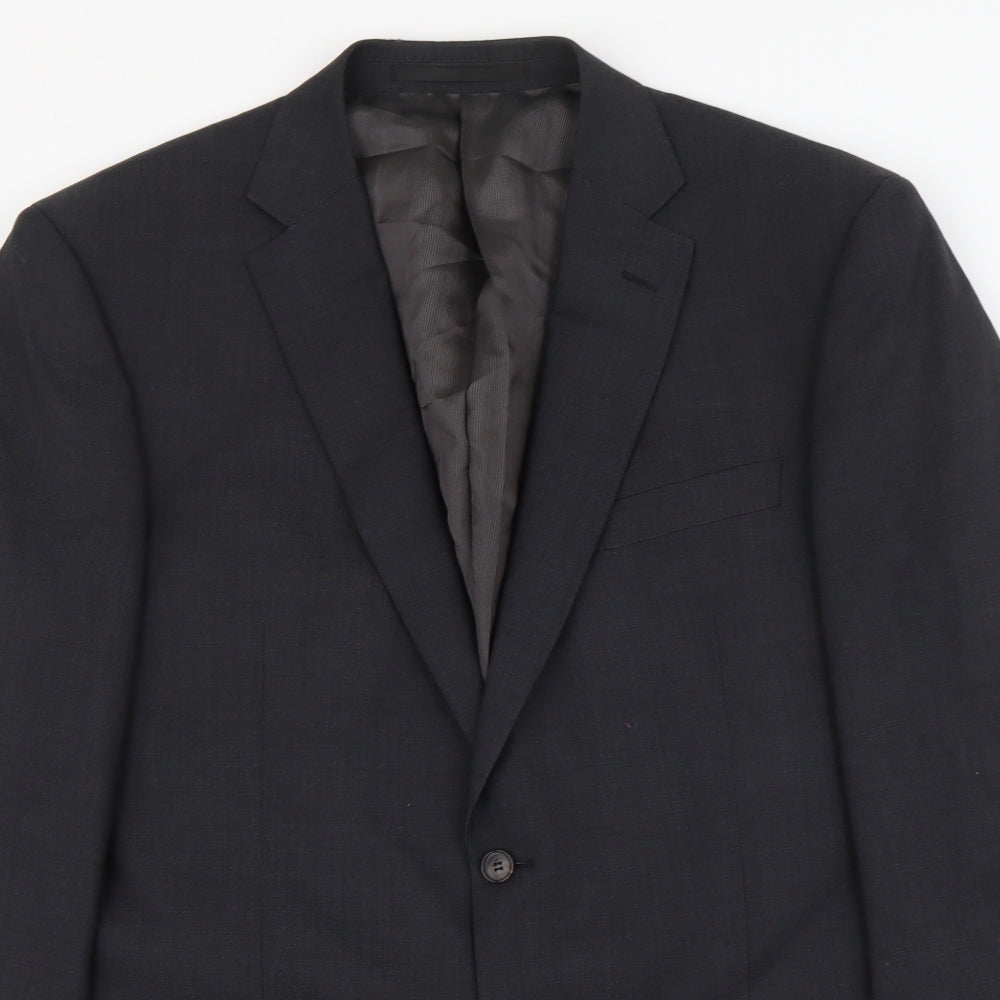 Marks and Spencer Mens Grey Wool Jacket Suit Jacket Size M Regular