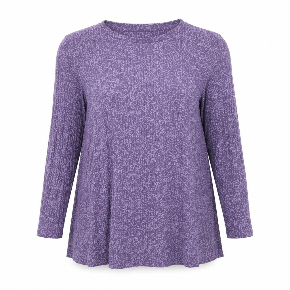 Marks & Spencer Womens Purple Polyester Trapeze & Swing Size 10 Round Neck Pullover
