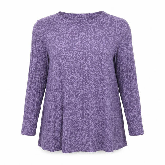 Marks & Spencer Womens Purple Polyester Trapeze & Swing Size 10 Round Neck Pullover