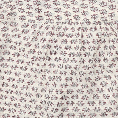 Per Una Womens Beige Geometric 100% Cotton Basic Blouse Size S V-Neck