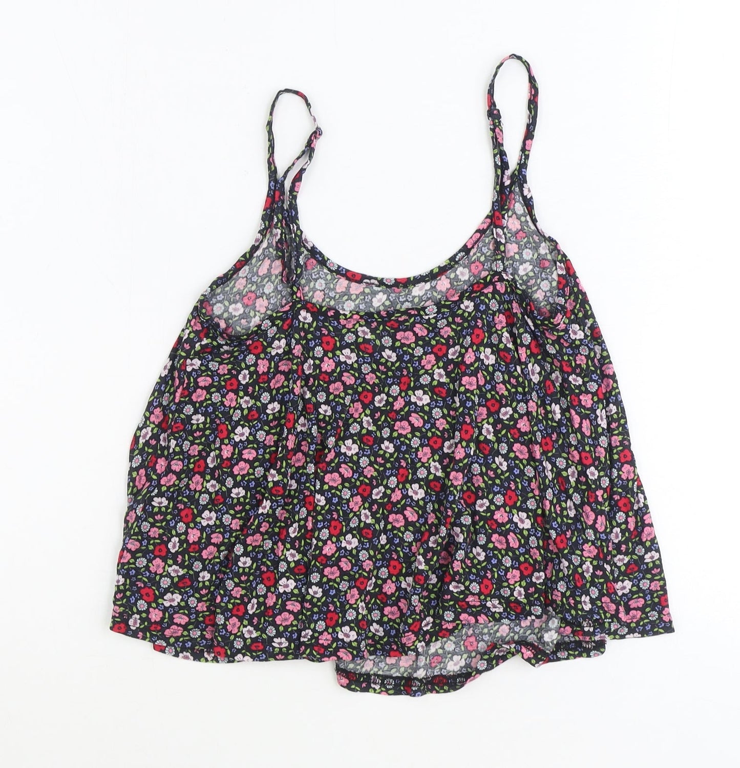Divided by H&M Womens Multicoloured Floral Viscose Basic Tank Size 8 Scoop Neck
