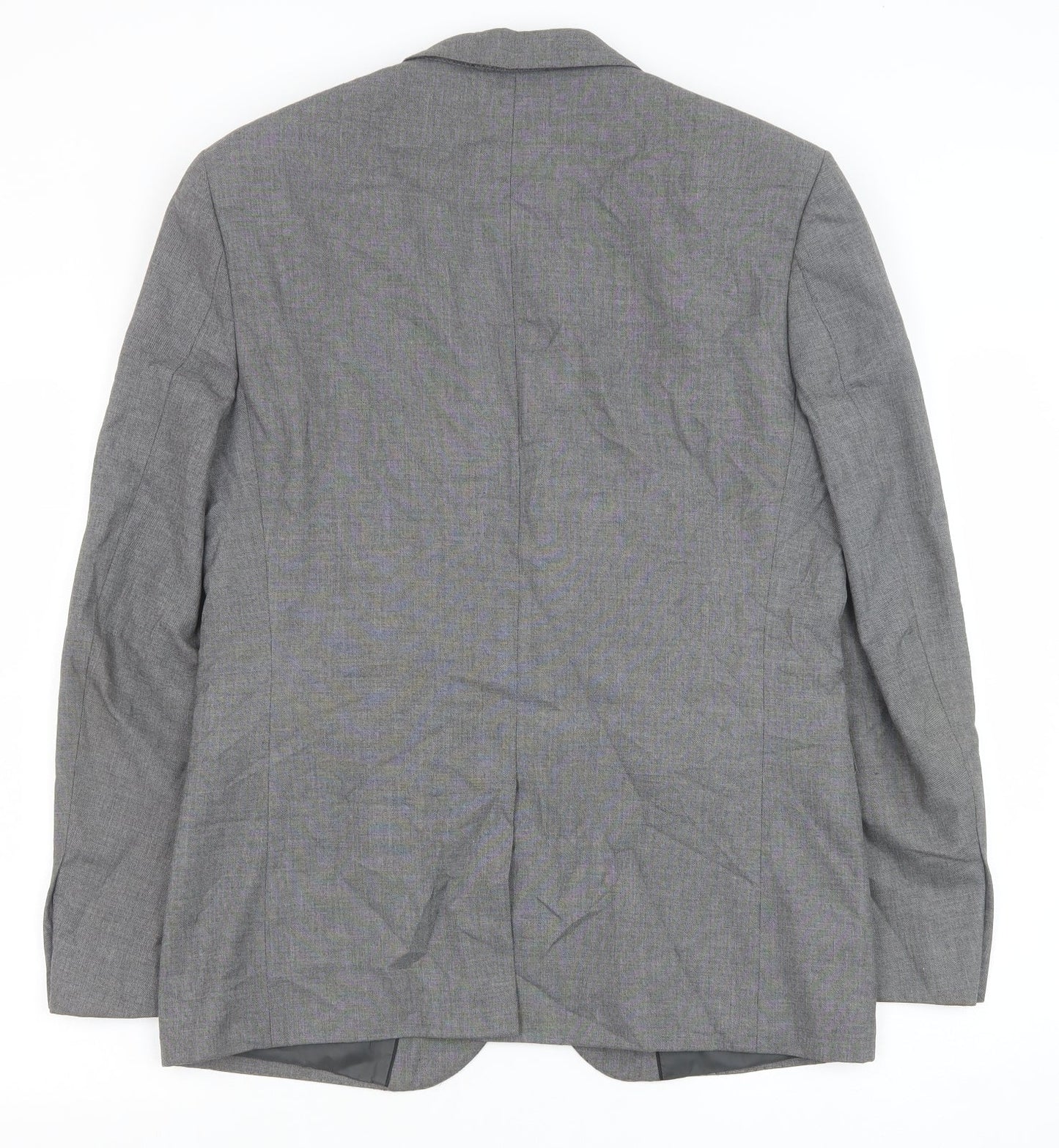 Marks and Spencer Mens Grey Polyester Jacket Suit Jacket Size 40 Regular