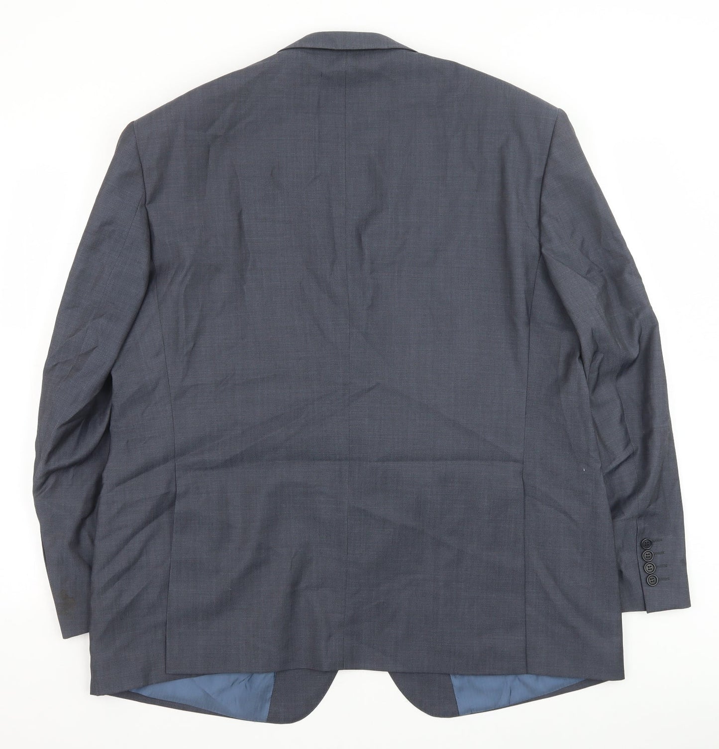 Marks and Spencer Mens Blue Wool Jacket Suit Jacket Size 48 Regular
