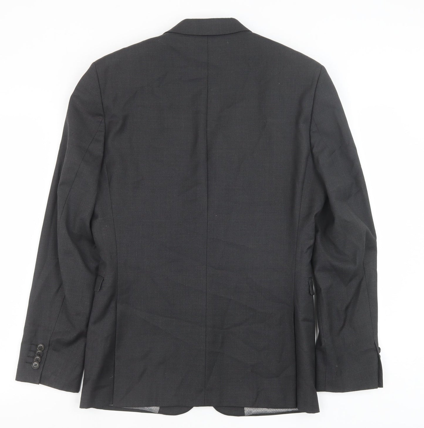 NEXT Mens Grey Wool Jacket Suit Jacket Size 36 Regular