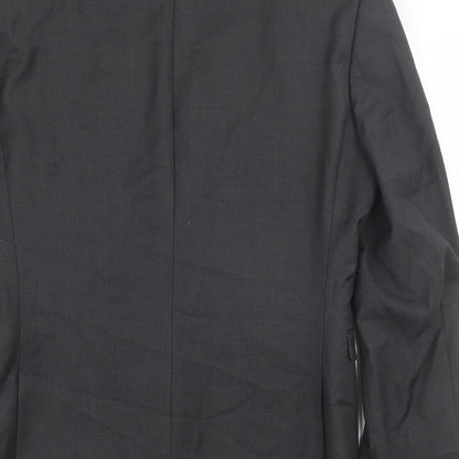 Preloved NEXT Mens Grey Wool Jacket Suit Jacket Size 36 Regular - Label
