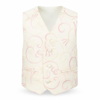Pronuptia Boys Ivory Geometric Jacket Waistcoat Size 2 Years Button