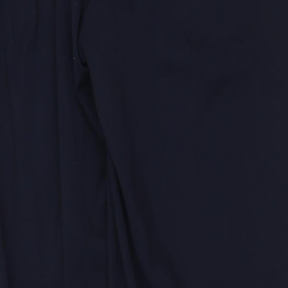 Marks and Spencer Womens Blue Polyester Dress Pants Trousers Size 14 Regular Zip