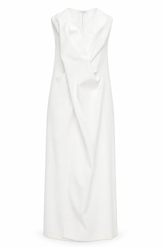 Zara Womens White Polyester Sheath Size S Round Neck Pullover