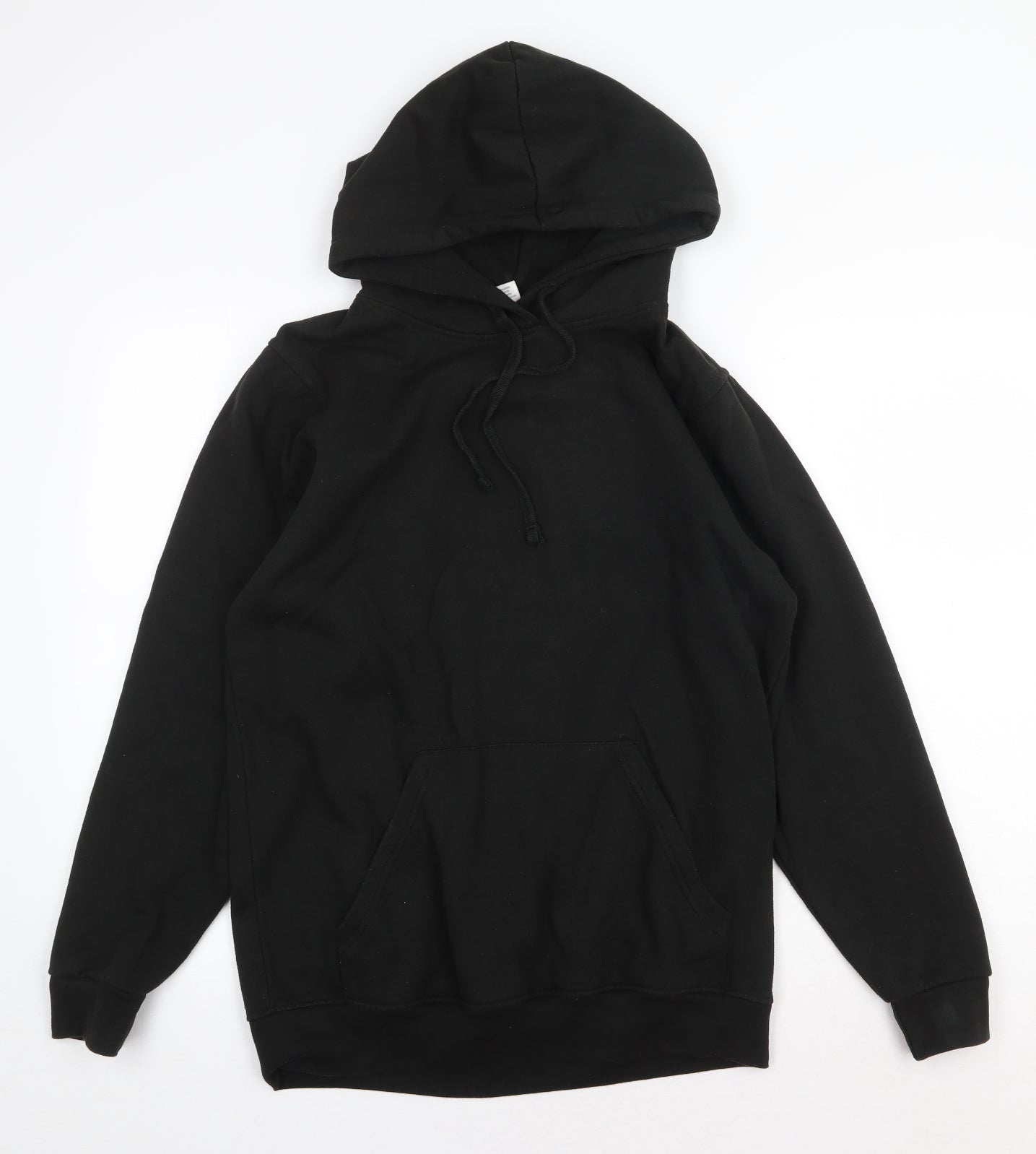 Uneek Womens Black Cotton Pullover Hoodie Size M Pullover