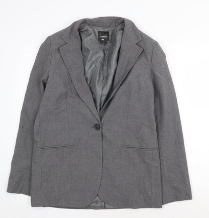 Pull&Bear Mens Grey Jacket Size XS Button