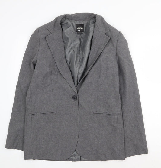 Pull&Bear Mens Grey Jacket Size XS Button