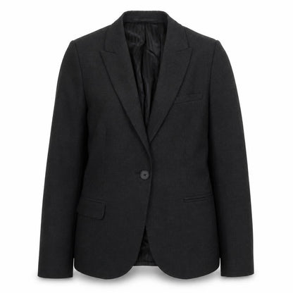 Preworn Womens Grey Jacket Blazer Size 10 Button