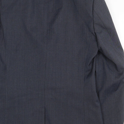 Next Mens Blue Polyester Jacket Suit Jacket Size 40 Regular