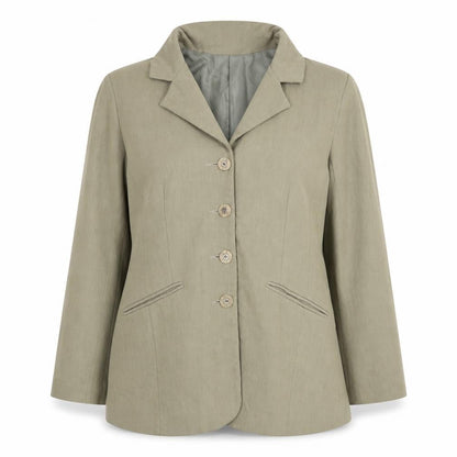 Sasha Womens Green Jacket Blazer Size 12 Button