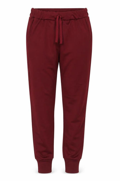 Preworn Womens Red Polyester Jogger Trousers Size S Regular Drawstring