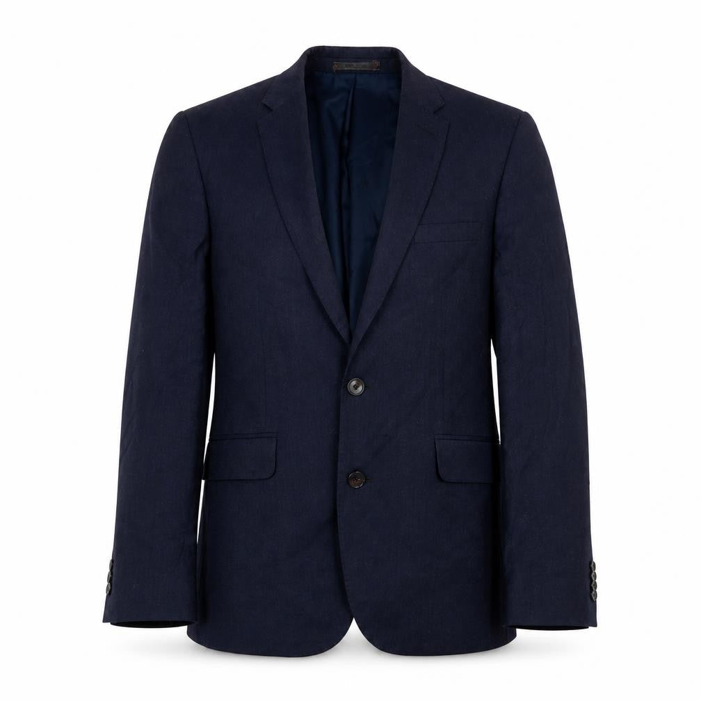 Burton Mens Blue Wool Jacket Suit Jacket Size 38 Regular