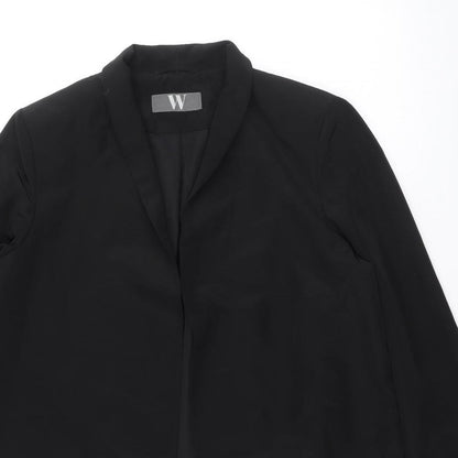 BHS Womens Black Polyester Jacket Blazer Size 14