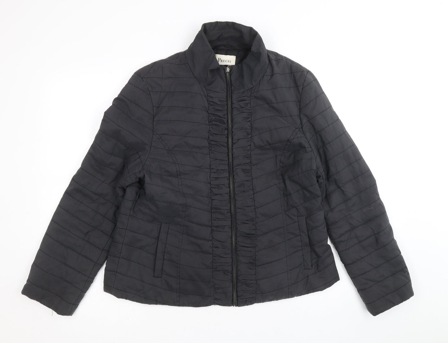 Precis Womens Black Jacket Size 12 Zip