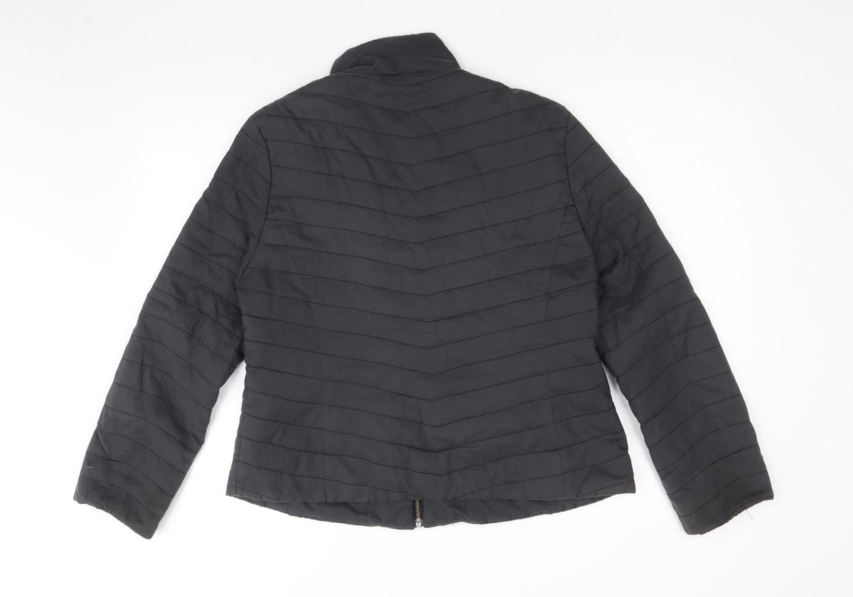 Precis Womens Black Jacket Size 12 Zip