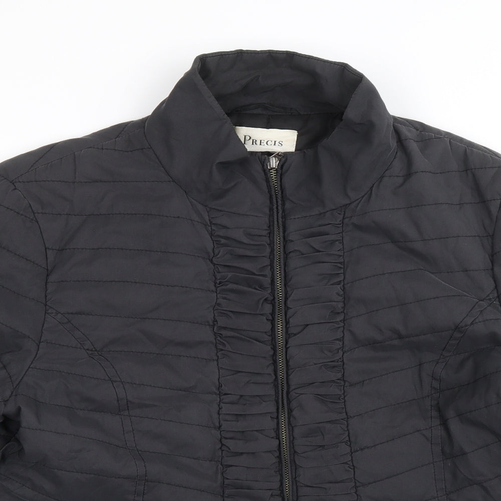 Precis Womens Black Jacket Size 12 Zip