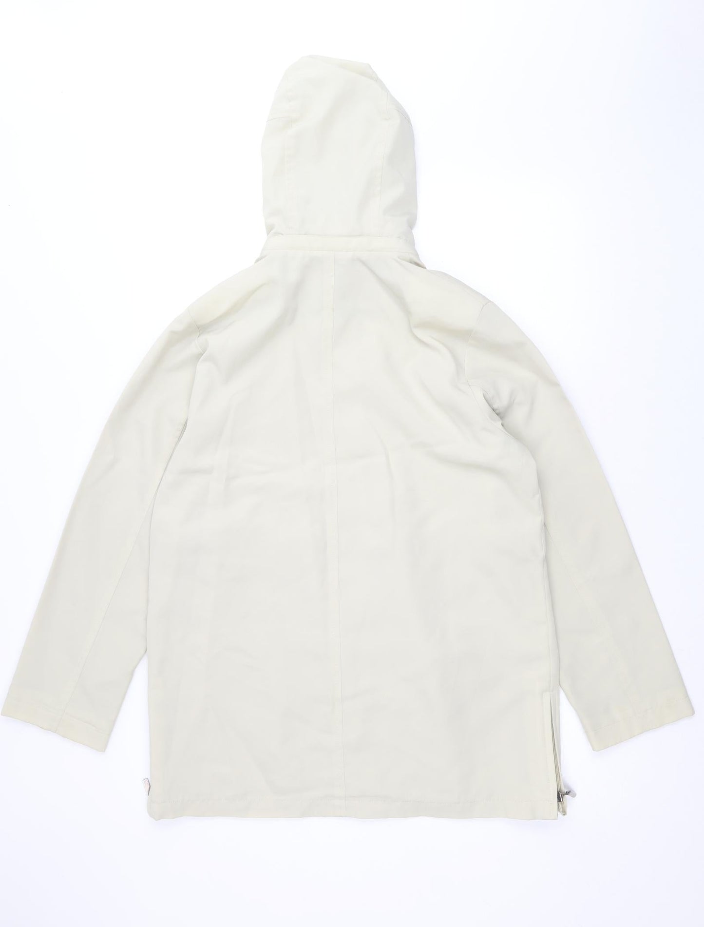 SCL sport Womens Beige Rain Coat Coat Size 8 Zip