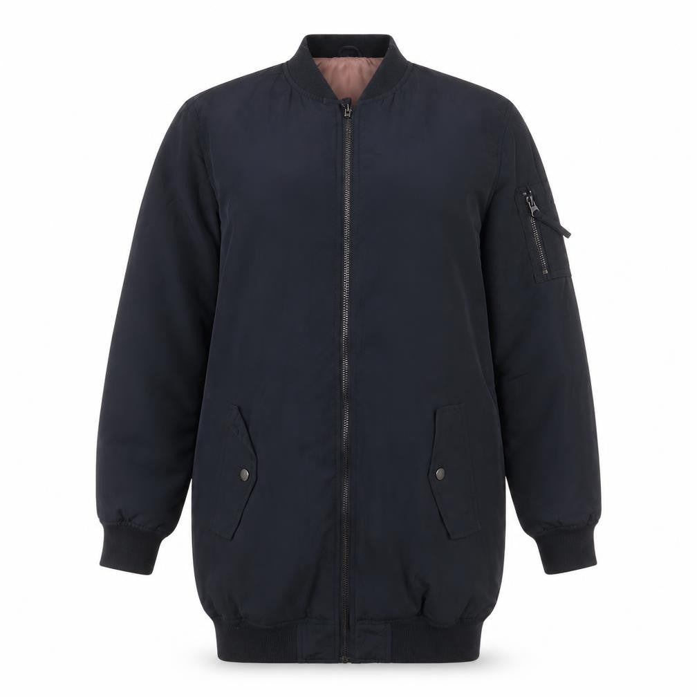 Atmosphere Womens Black Military Jacket Coat Size 6 Zip