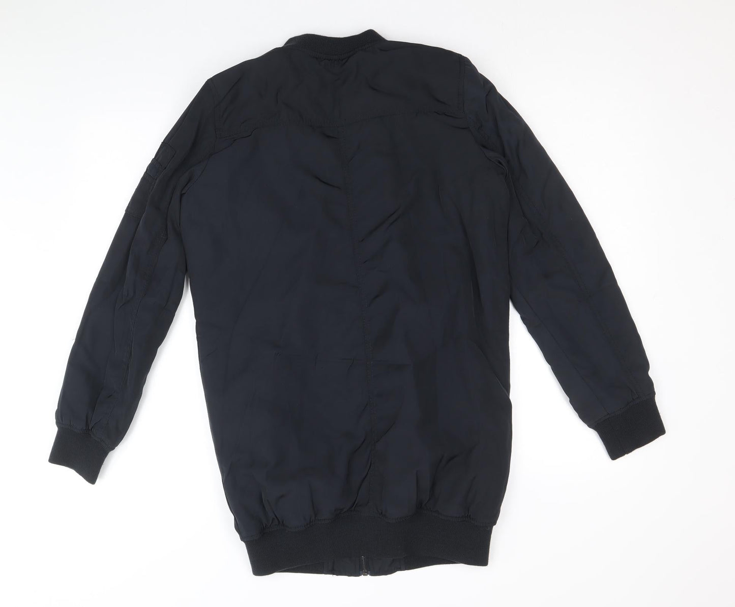 Atmosphere Womens Black Military Jacket Coat Size 6 Zip