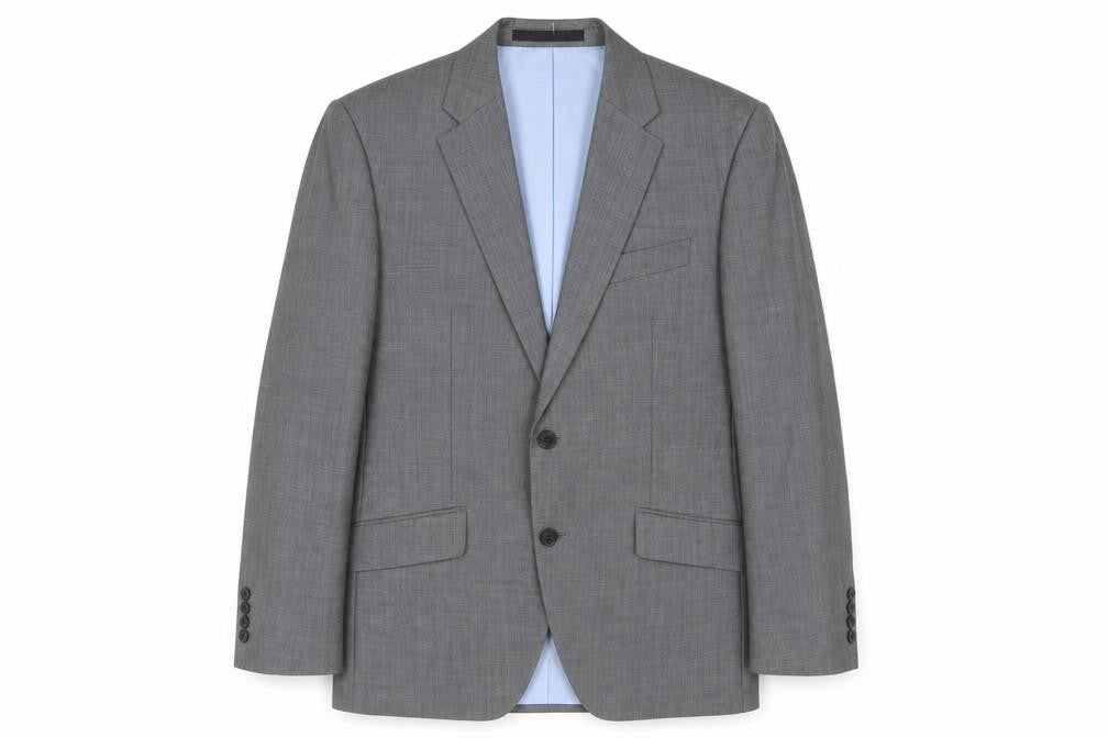 Marks & Spencer Mens Grey Wool Jacket Suit Jacket Size 38 Regular