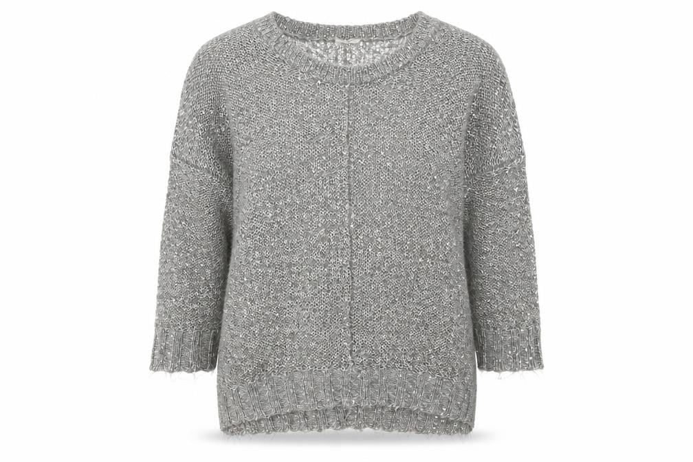 NEXT Womens Grey Scoop Neck Polyester Pullover Jumper Size 12