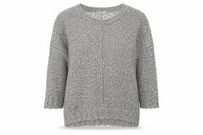 Next Womens Grey Scoop Neck Polyester Pullover Jumper Size 12