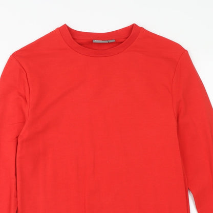 ASOS Womens Red Cotton Pullover Sweatshirt Size XS Pullover